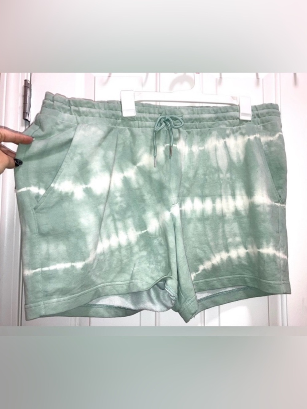 Men's 6" Knit Cargo Shorts 6" - Original Use™ Green Tie-Dye Size XL new